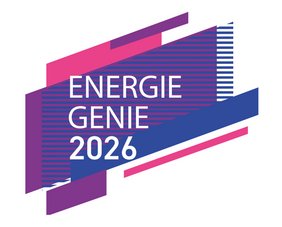 Logo des EnergieGenies, des Innovotationspreises des Landes OÖ