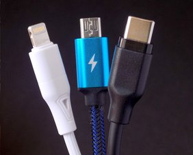 3 verschiedene Ladekabel