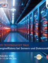 Titelseite des Programmfolders zur zum Nefi Technology Talk "Energieeffizienz bei Servern und Datencentern"