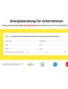 Titelseite des Kärtchens Energieberatung Unternehmen