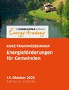 Titelseite des Folders Energieförderungen für Gemeinden