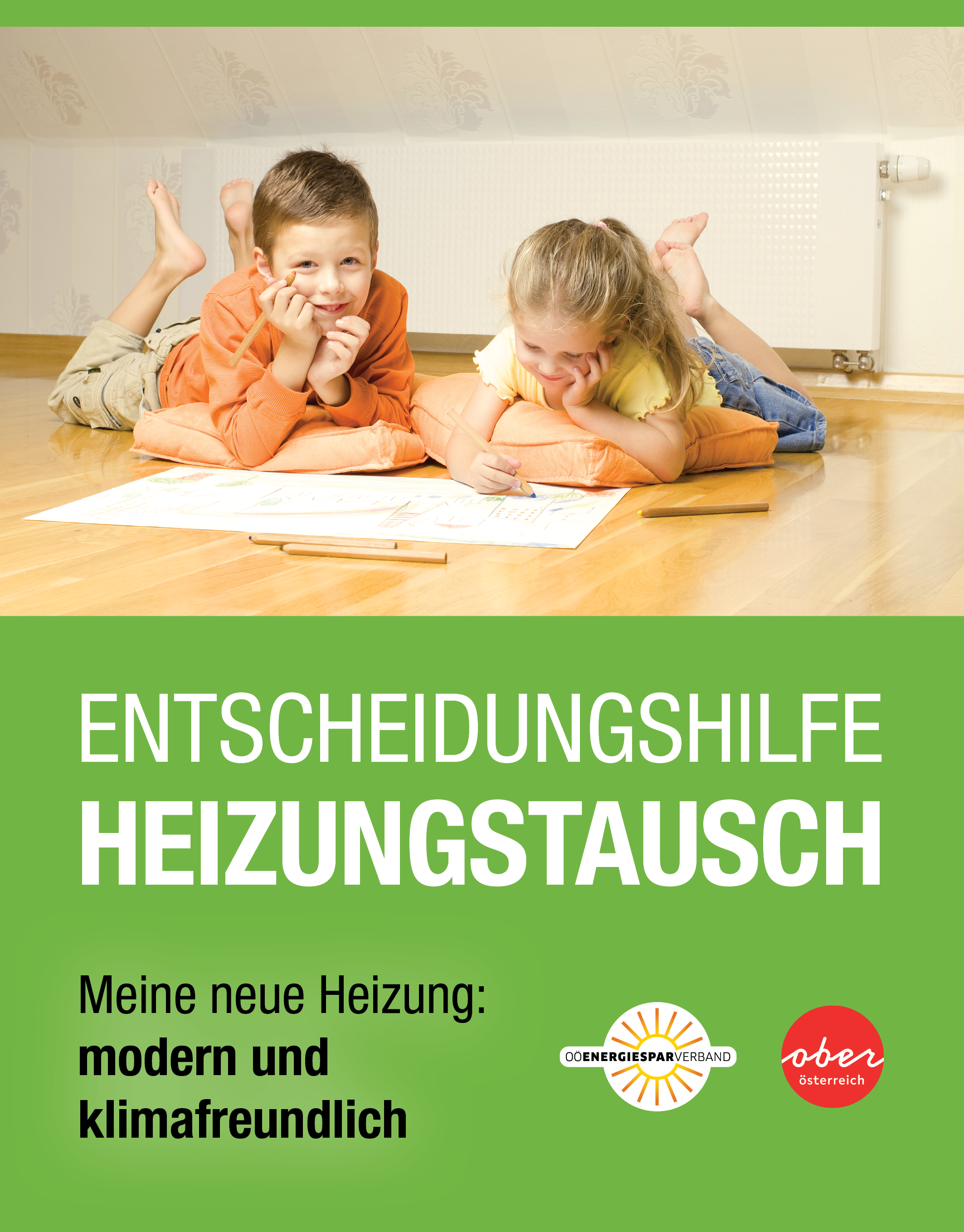 Titelseite der Broschüre Entscheidungshilfe Heizungstausch